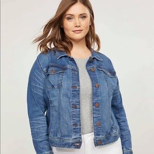 NWT Denim Jacket. Medium wash.